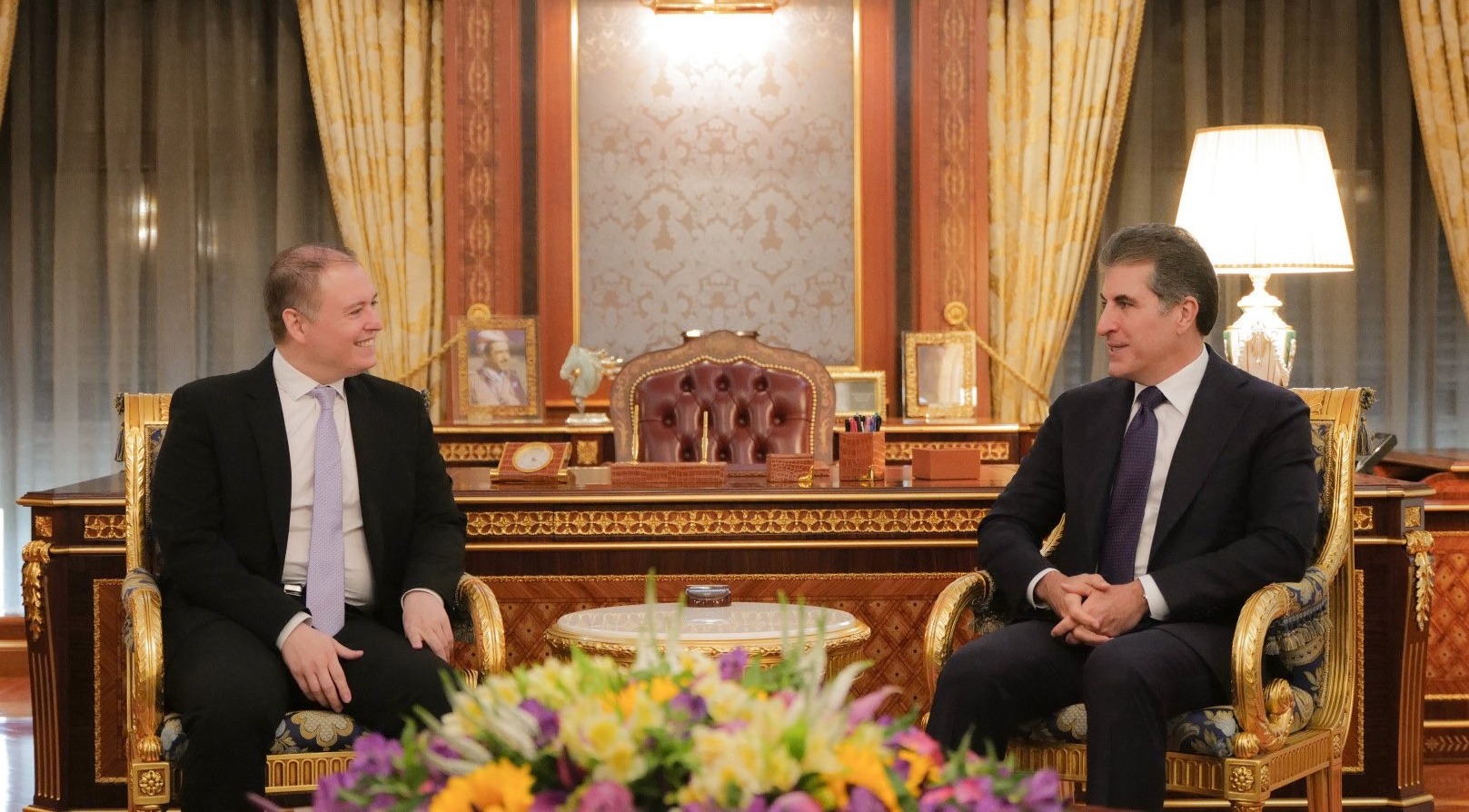 Udvariassági látogatás Nechirvan Barzani elnöknél