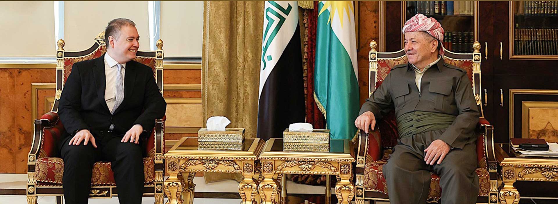 Udvariassági látogatás a Kurdisztáni Demokrata Párt elnökénél